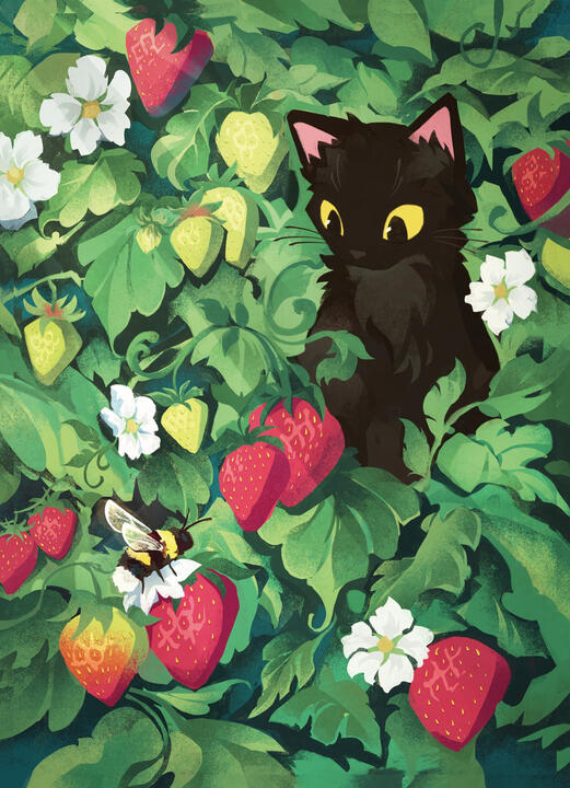 Strawberry Cat (original!)