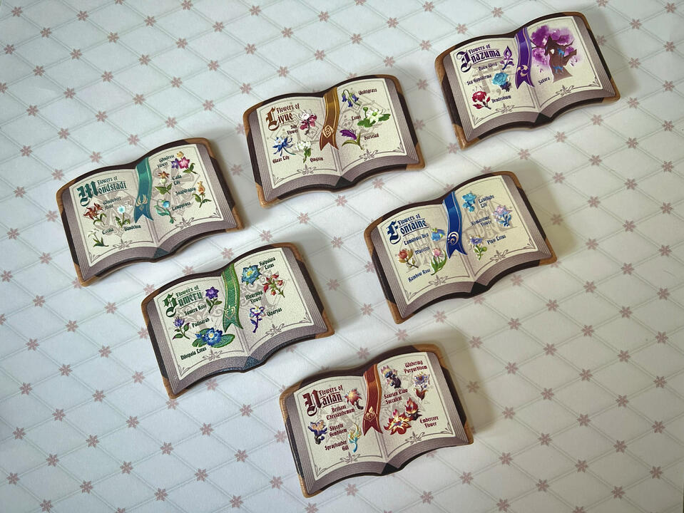 Wooden Book Magnets $18